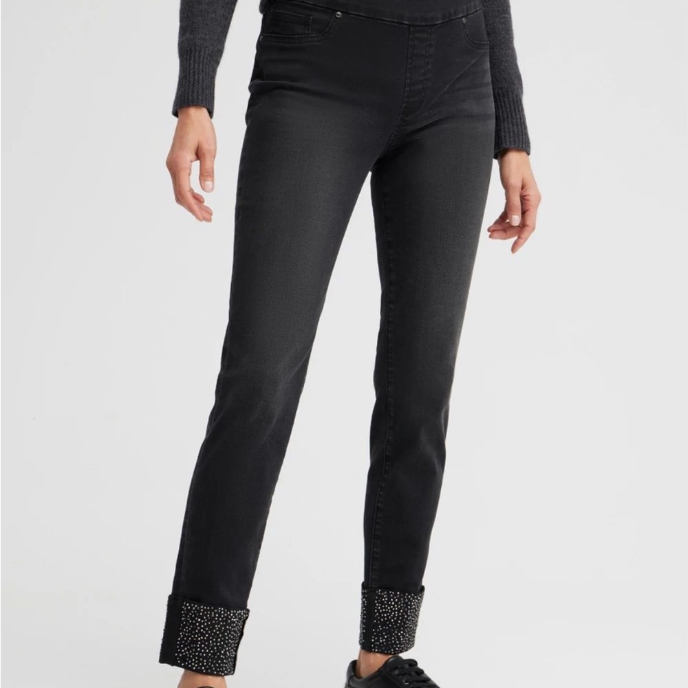 Chico's Black Ankle jeggings  Jeans with Modern Fit